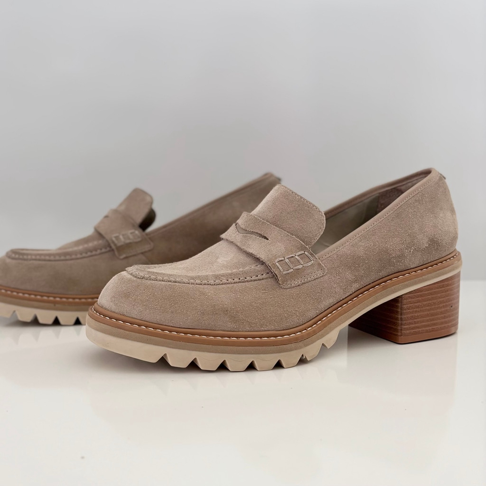 Bernardo Tan Suede Loafers